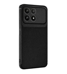 Coverzone Xiaomi Poco F8 Pro Uyumlu TPU Silikon Kılıf, Ultra Slim Fit Karbon Fiber Desenli, Darbe Emici, İnce ve Hafif, Şık ve Koruyucu (Siyah)