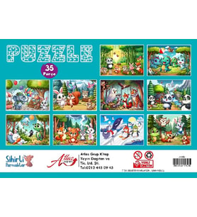 Puzzle 35 Parça 10 Çeşit 10’lu Paket