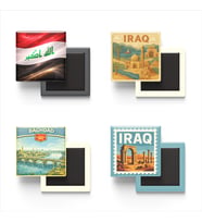 Buzdolap Magnetleri - Irak Bağdat - Iraq - 4'lü Set Magneti