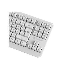 GAMEBOOSTER G75 ELYA Rainbow Aydınlatmalı Beyaz TKL Membrane Oyun Klavyesi