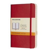 Moleskine Yumuşak Kapak Defter Kırmızı (Çizgili - 13x21) - 4634