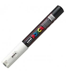 UNİ POSCA SU BAZLI POSTER MARKER 0.7 BEYAZ PC-1M