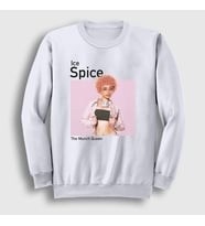 Presmono Unisex Beyaz Poster Ice Spice Sweatshirt 533661tt