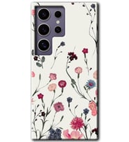 Galaxy S24 Ultra Kılıf HD Desen Baskılı Kılıf - Mat Çiçek