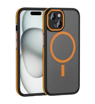 Lexroo iPhone 14 Kılıf M-safe Şarj Özellikli Mat Görünümlü Ant Kılıf - Turuncu