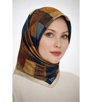 Kristal Eşarp - 06101 (Mavi-Sarı)