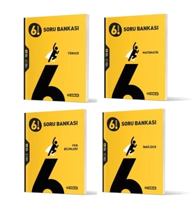 Hız Yayınları 6. Sınıf Türkçe - Matematik - Fen Bilimleri ve İngilizce Soru Bankaları ( 4 Kitap )