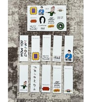 Friends Dizi Kitap Ayraç Ve Stickers Çıkartma Seti PYTKSTKRYRC10