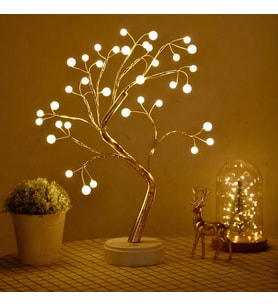 Işıklı Ağaç İnci Led Dekoratif Masa Üstü Led Işık