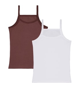 Domi Kids Mocha 2-8 Yaş Kız Çocuk 2'li Atlet - Standart