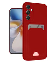 Galaxy A16 5G Kılıf Kelvin Kartvizitli Silikon - Kırmızı