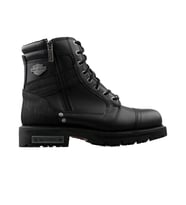 Harley Davidson 025M100637 Carter Black Deri Erkek Günlük Bot 025M100637-CARTER-BLACK-DERI Siyah