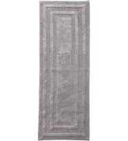 Bauer - Banyo Halısı Yolluk, Yumuşak Püsküllü Pamuk Banyo Dekoru, Süper Emici ve Hızlı Kuruma (Logan Krom Gri, 60" x 22")