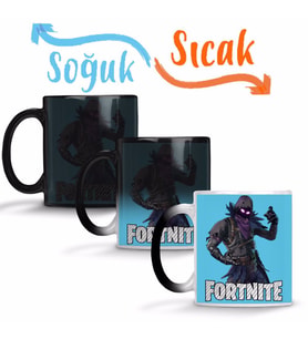 Fortnite Raven Skin Sihirli Kupa Bardak Porselen