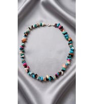 Çok Renkli Doğal Taş Kolye Sun&Shells By Özge