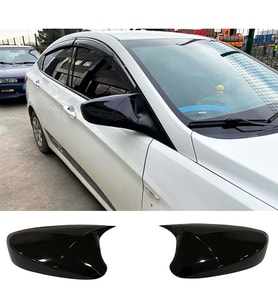 Hyundai Accent Blue Sinyalsiz Batman Yarasa Ayna Kapağı Piona Black ABS 2011-2018