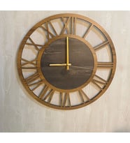 Dekoratif Ahşap Duvar Saati (50 Cm )
