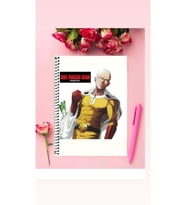 One Punch Man Anime Defter 1 Adet Özel Tasarım A4 Boyutu Telli Kareli Defter 21*29 Cm