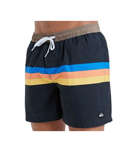 Quiksilver Everyday Straıght Volley 15 Erkek Yüzme Şortu EQYJV04121-BLRS Siyah