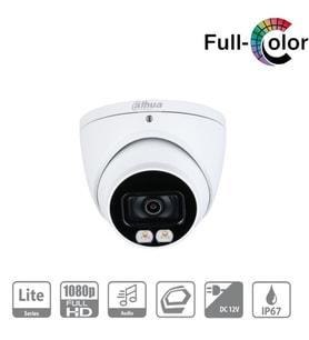 DAHUA 2MP DOME 2.8MM DH-HAC-HDW1209TQP-A-LED 4in1 Güvenlik Kamerası Full Color