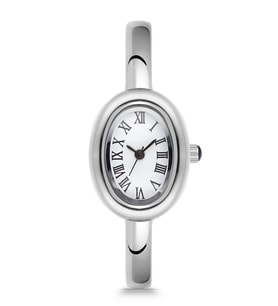 Newera Watch Metal Kelepçe Kordon Oval Minimal Kadın Kol Saati