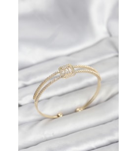 Pirinç Gold Renk Baget Model Kadın Bileklik - Tj-Bb8263
