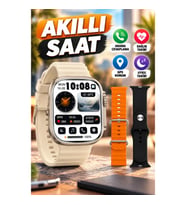 Siyah Akıllı Saat Arama Cevaplama GPS Uyku ve Sağlık Takibi