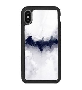 iPhone Xs Beyaz Batman Tasarımlı Glossy Telefon Kılıfı
