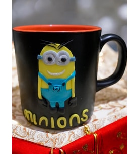 Üç Boyutlu Minion Figürlü Kupa Hediye Kutulu