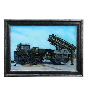 e38 EL İŞÇİLİĞİ CAM BOYAMA TABLO BARBAROS KAPLAN FÜZE 70x50 - 5999 (Karışık)