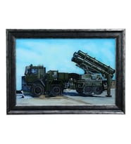 e38 EL İŞÇİLİĞİ CAM BOYAMA TABLO BARBAROS KAPLAN FÜZE 70x50 - 5999 (Karışık)