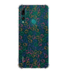 Huawei Y9 Prime 2019  Köşe Korumalı Antişok Kapak Hello Kitty Tasarımlı Şeffaf  Kılıf