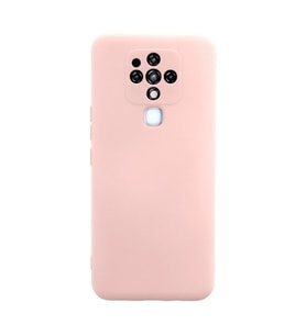 Tecno Camon 16 Kılıf Nano İçi Kadife - Pudra
