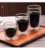 Çift Cidarlı Cam, Kahve, Latte, Espresso, Meşrubat, Su Bardağı, 250 ML, Su Bardak, 1 Adet, 12321