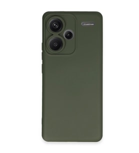 Xiaomi Redmi Note 13 Pro Plus Kılıf Nano İçi Kadife Silikon - Koyu Yeşil