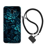 Samsung J6 Plus J7 Prime J7 Pro M20 Kılıf Boyun Askılı Silikon Mistik Çiçekler 1650