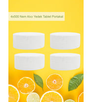 2 Adet 2x500 gr Nem Alıcı Rutubet Ve Küf Önleyici Yedek Tablet Portakal