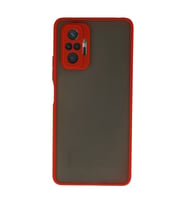 Xiaomi Redmi Note 10 Pro Kılıf Montreal Silikon Kapak - Kırmızı