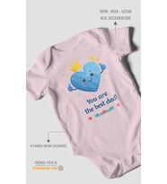 You are the best dad Kısa Kollu Bebek Body %100 Pamuk