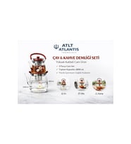 2200ML+600ML 2 PARÇA CAM SET ÇAY VE KAHVE DEMLİĞİ SETİ YÜKSEK KALİTE CAM ÜRÜN MY-AB01