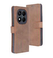 Xiaomi Redmi Note 14 Pro 5G Kılıf Trend S Plus Kapaklı Kılıf - Taba