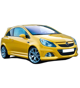 Opel Corsa D (2007-2015) OPC 2 kapılı (Coupe) Yan Marşpiyel Seti (Plastik)