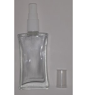 PARFÜM ŞİŞESİ 50 ML (5 ADET) ŞEFFAF KAPAKLI İÇBÜKEY BOŞ ŞİŞE