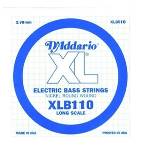 Daddario Xlb110 Bass Tek Tel E (Mi) Xl Nickel Wound 0.110