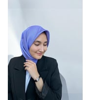 Armine Lila Düz Renk Tivil İpek Eşarp 10D02 - 84
