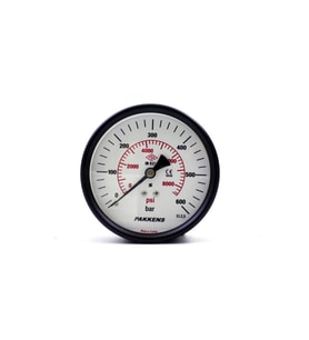0-600 Bar 100 mm Arkadan Bağlantılı Kuru Manometre G 1/4 inç