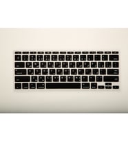 Laptop MacBook Air Klavye Koruyucu 11inc A1370 A1465 için Arapça Baskı UK Arabic (Siyah)