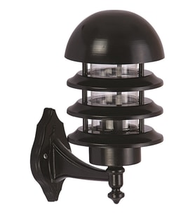 AVONNI BAP-68129-BSY Siyah Boyalı Dış Mekan Aydınlatma E27 Aluminyum Polikarbon Cam 25cm