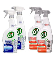Cif Power Shine Banyo ve Mutfak Kirec Temizleyici 750 ml 4 lü Set