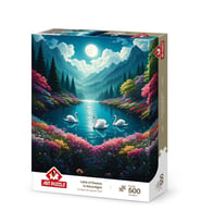 Art Puzzle Ay Işığında Kuğular Gölü 500 Parça Puzzle